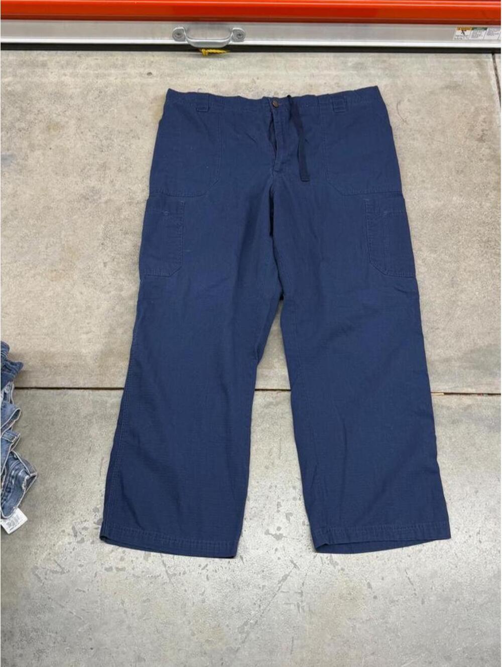 vintage carhartt faded navy relaxed baggy fit cargo pants size xxl